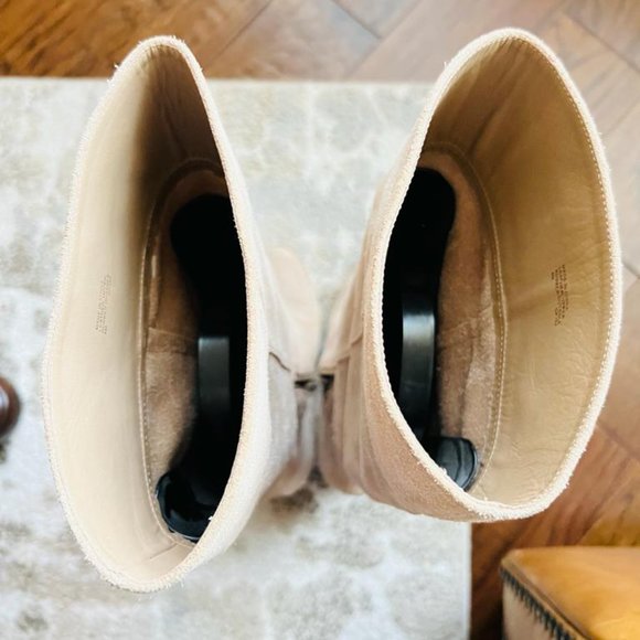 Boots Michael Kors size 8  BEIGE, HIGH SUEDE. - Picture 3 of 12